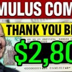 IT'S DONE! $2800 Stimulus Checks are Coming (APPROVED) February & March 2024 Update | 4th Stimulus