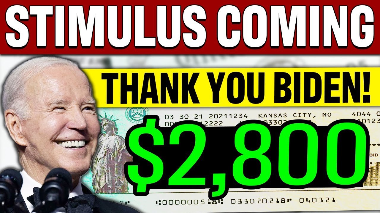 IT'S DONE! $2800 Stimulus Checks are Coming (APPROVED) February & March 2024 Update | 4th Stimulus