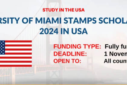 University of Miami Stamps Scholarship 2024-25 in USA | Fully Funded